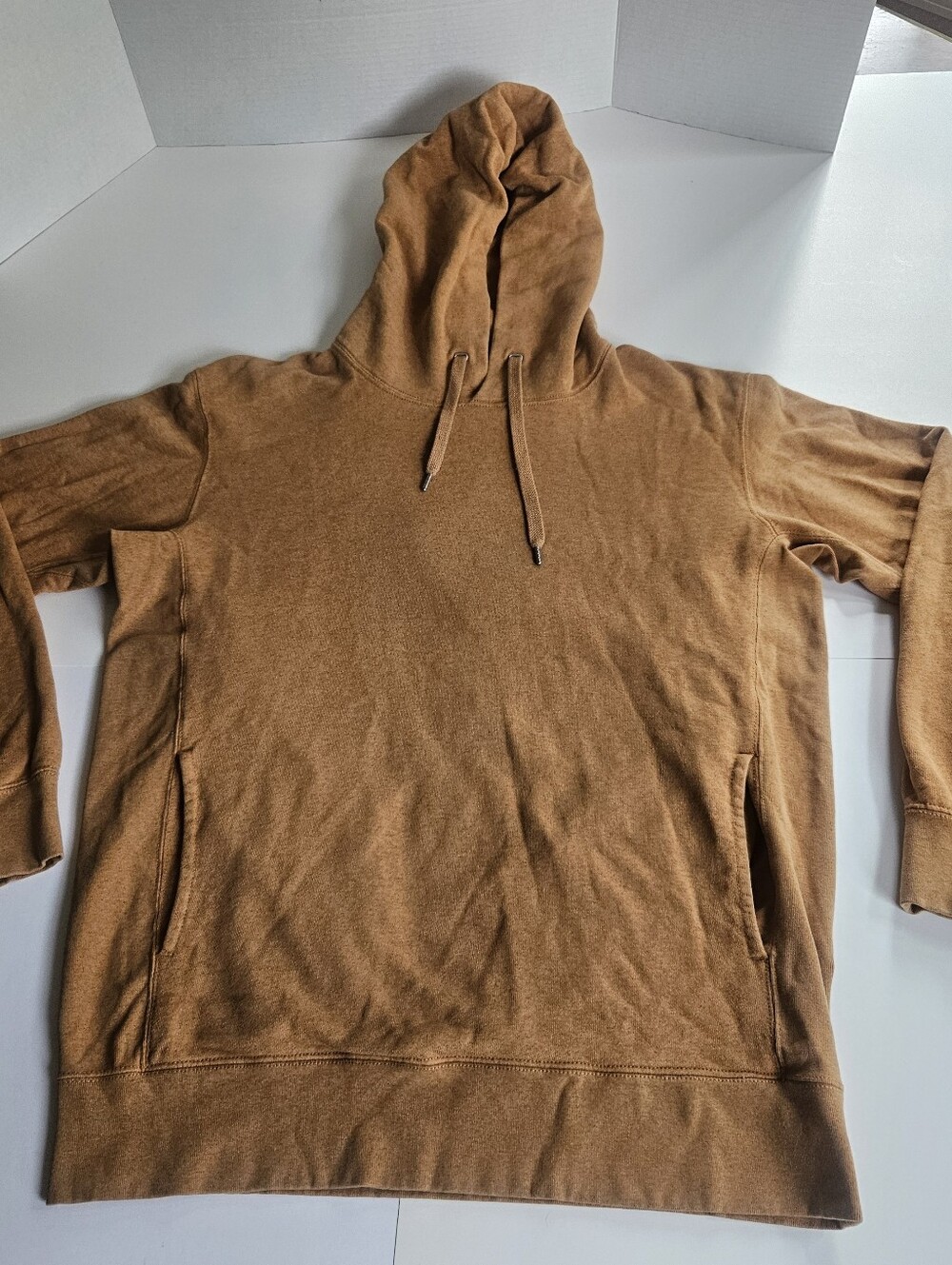 Uniqlo U Mustard Brown Heavyweight Knit Hoodie XL